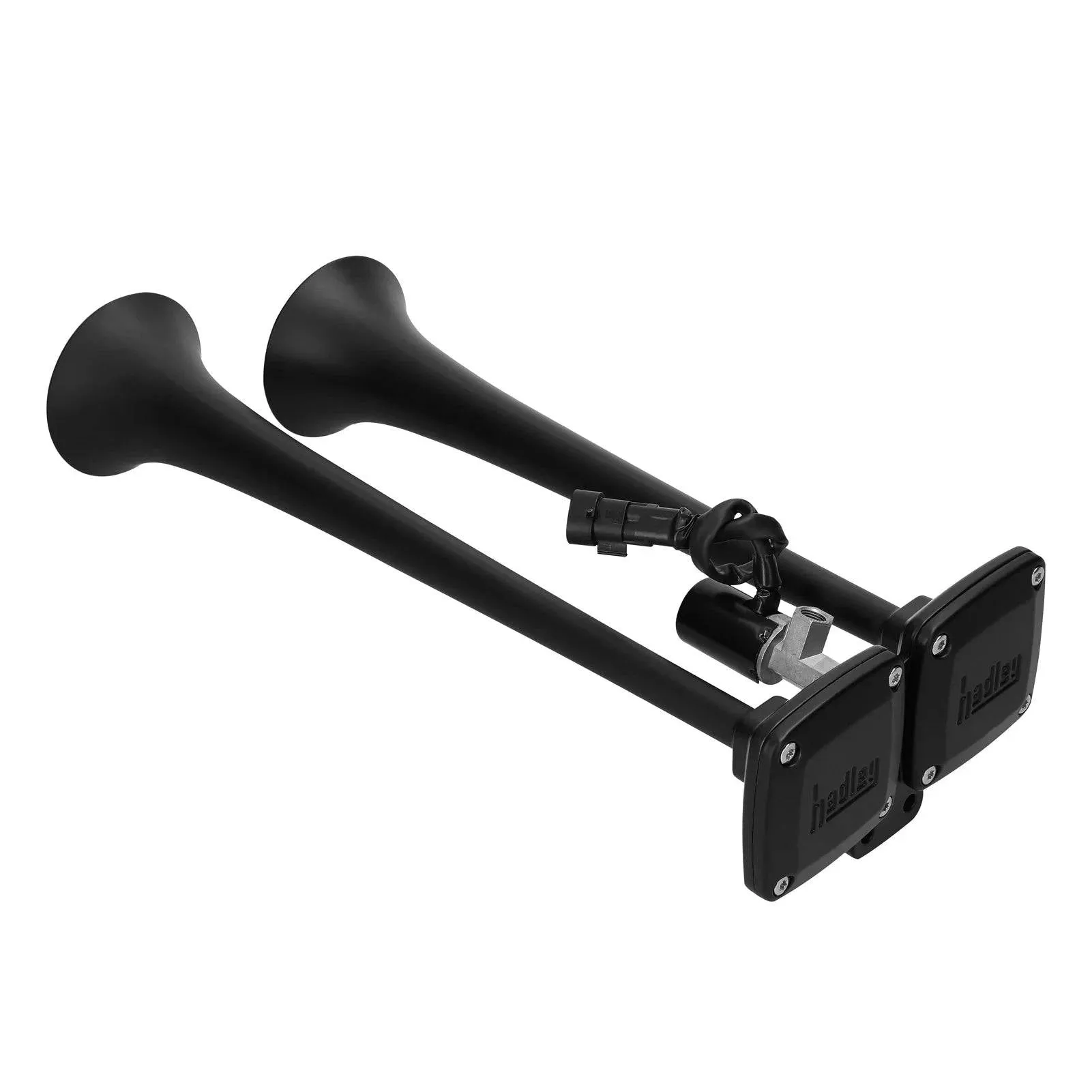 150dB Dual Trumpet Air Horn Loud Electric Horn 12-24V with Solenoid Valve for Car Truck RV Marine Boat