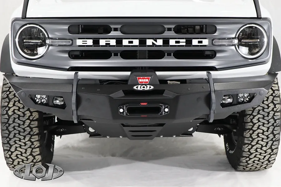 2021 Ford Bronco LOD Offroad Black Ops Full-Width Winch Front Bumper