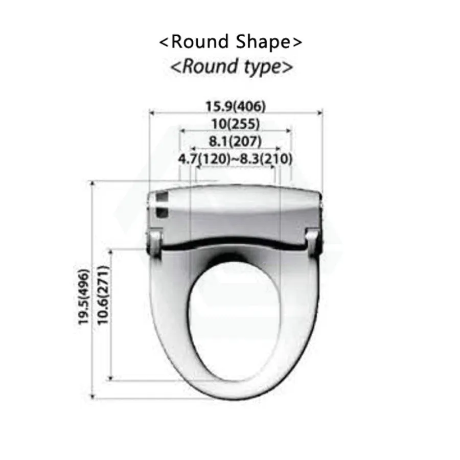 496/528x406x145mm Intelligent Electric Toilet Cover Seat with Auto Washer and Air Dryer for toilet