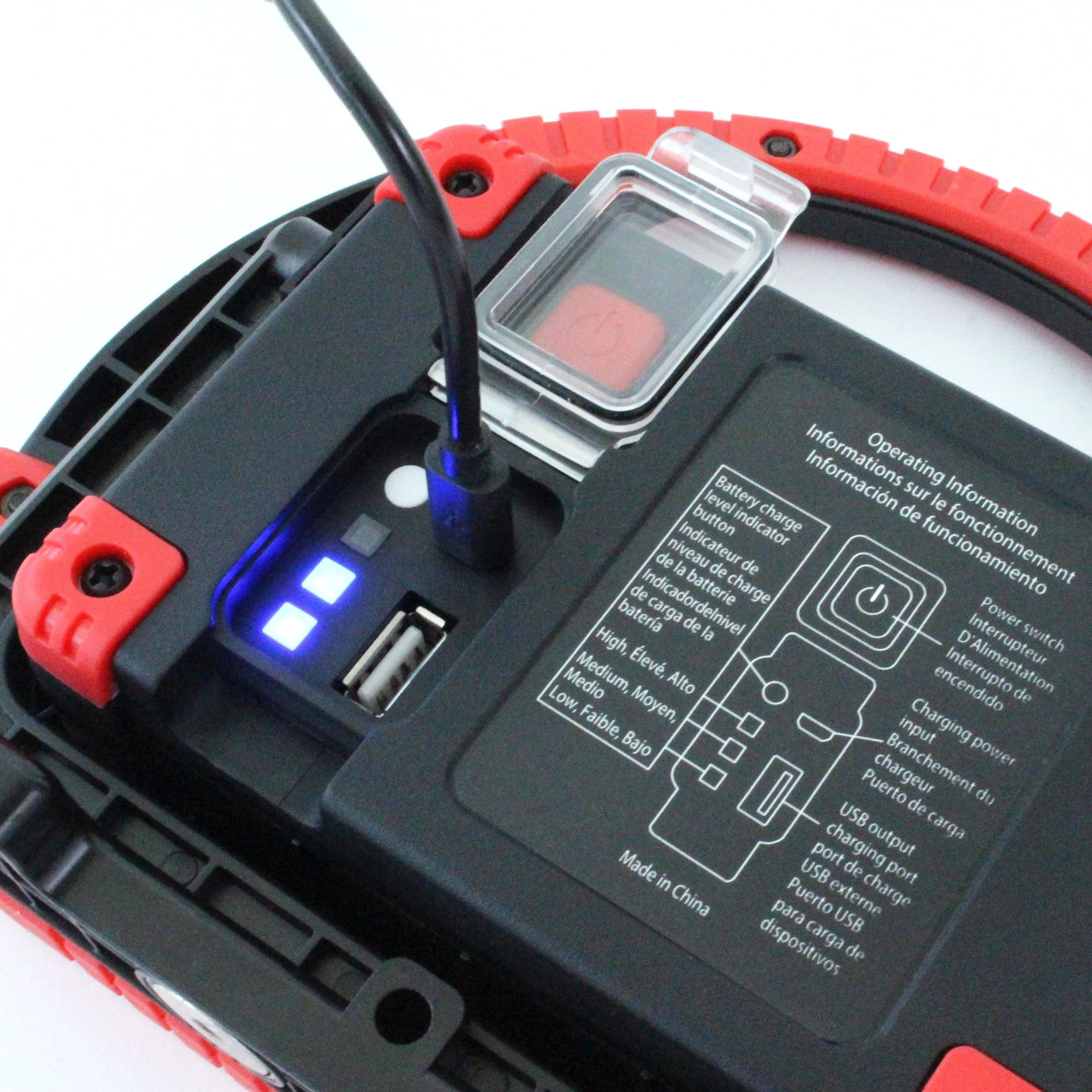 6W Rechargeable LED Work Light in Red