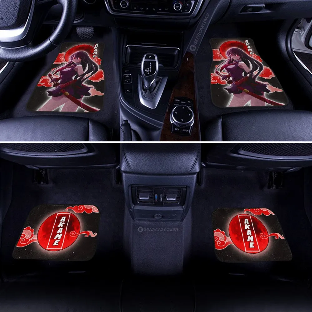 Akame Car Floor Mats Custom Akame Ga Kill Anime Car Accessoriess