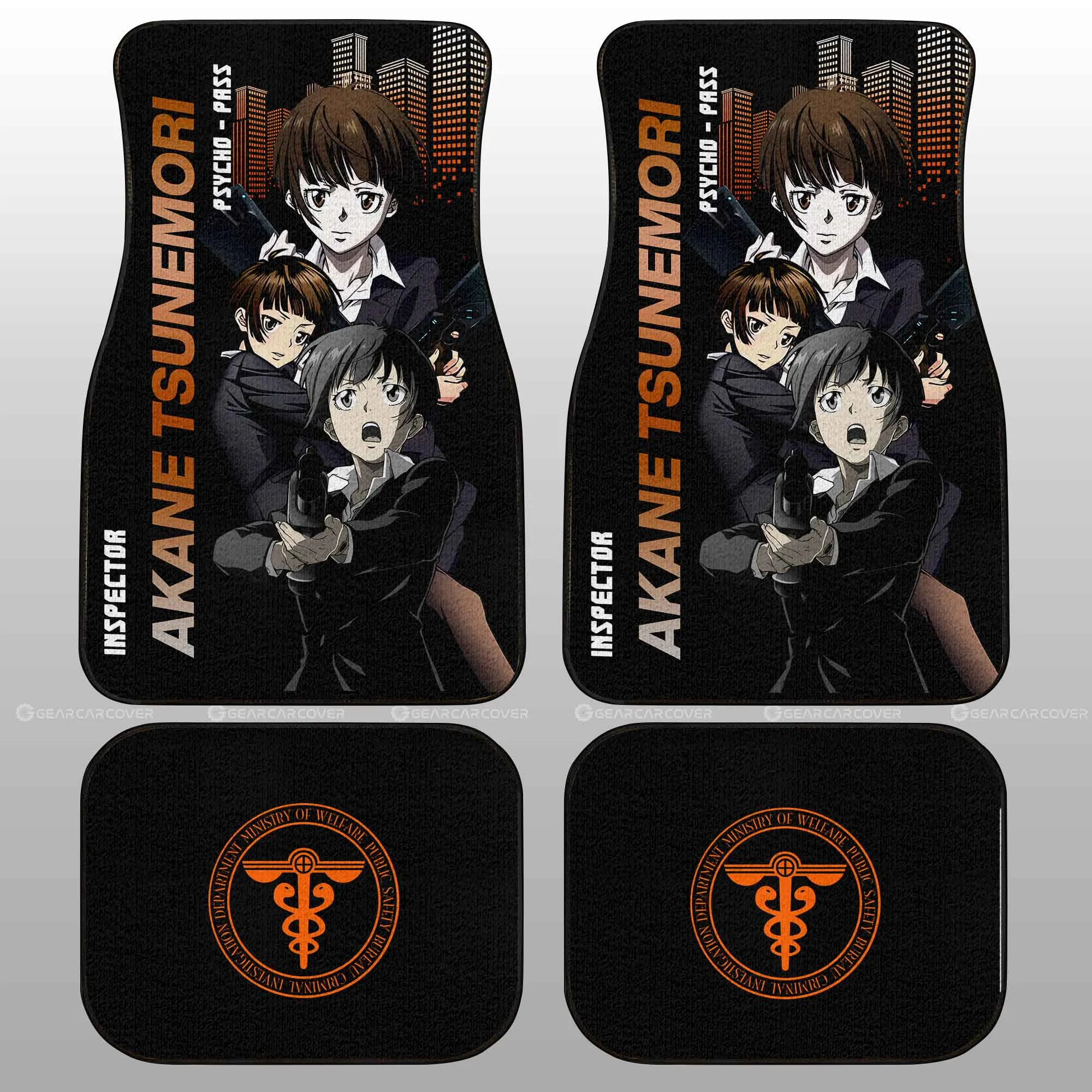 Akane Tsunemori Car Floor Mats Custom Psycho-Pass Car Accessories