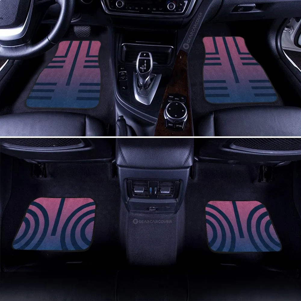 Akaza Uniform Car Floor Mats Custom Demon Slayer Anime Car Accessories