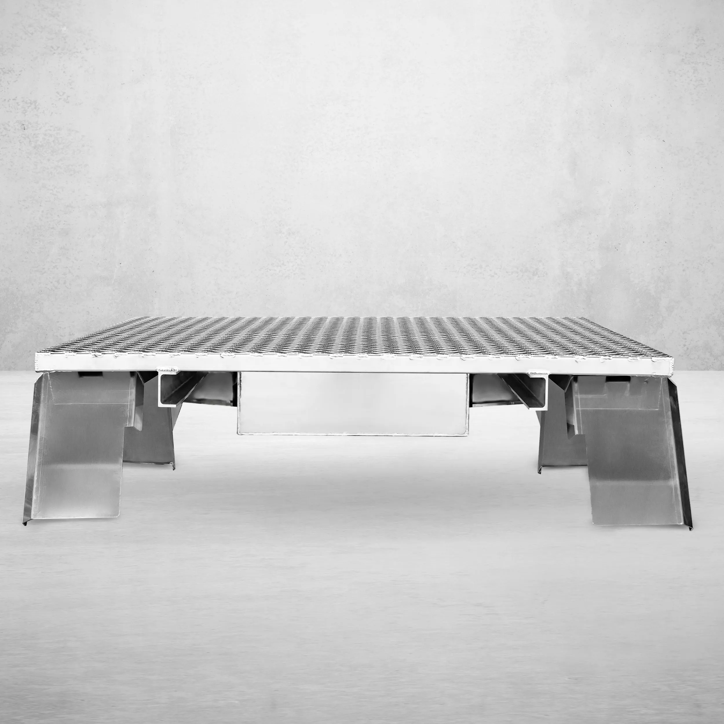 Aluminium Tray 2400mm No Headboard - Alloy