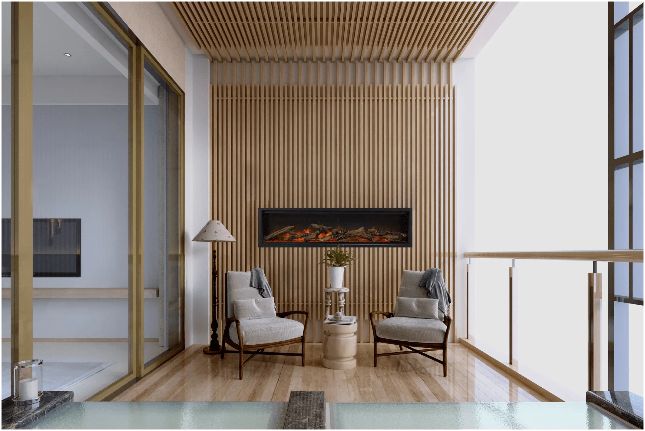 Amantii Symmetry Lumina 34 Built-In Electric Fireplace