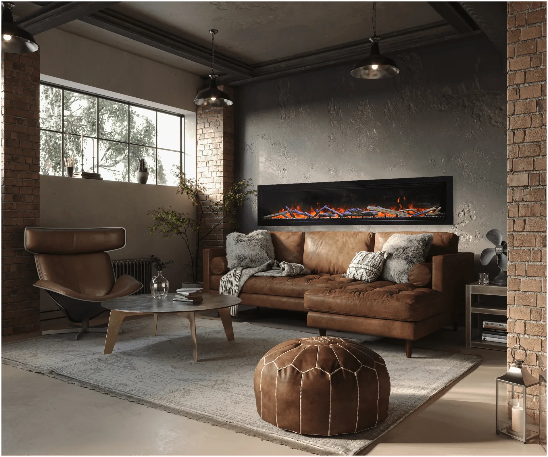 Amantii Symmetry Lumina 34 Built-In Electric Fireplace