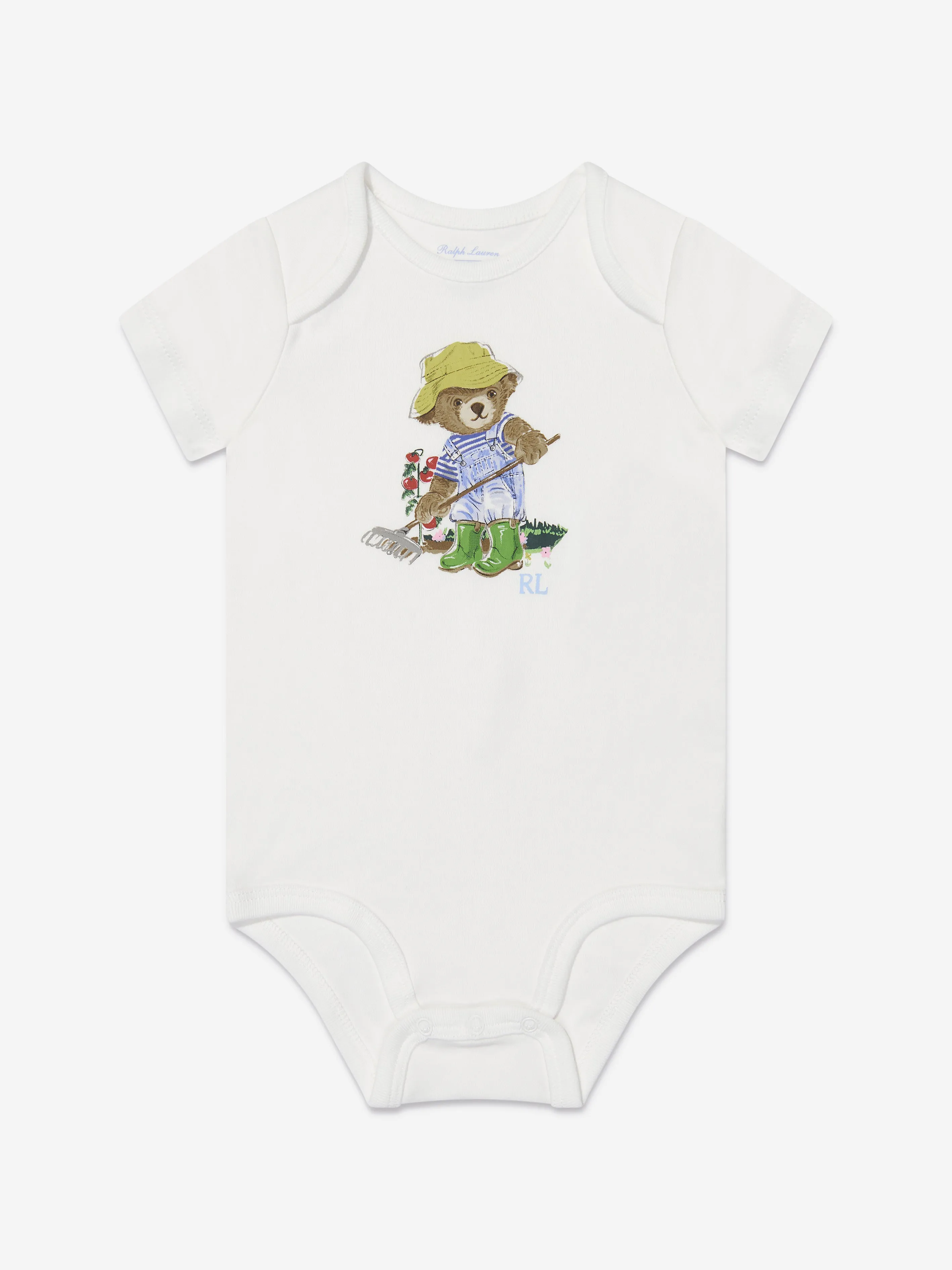 Baby Boys 5 Piece Bear Print Gift Set in Ivory