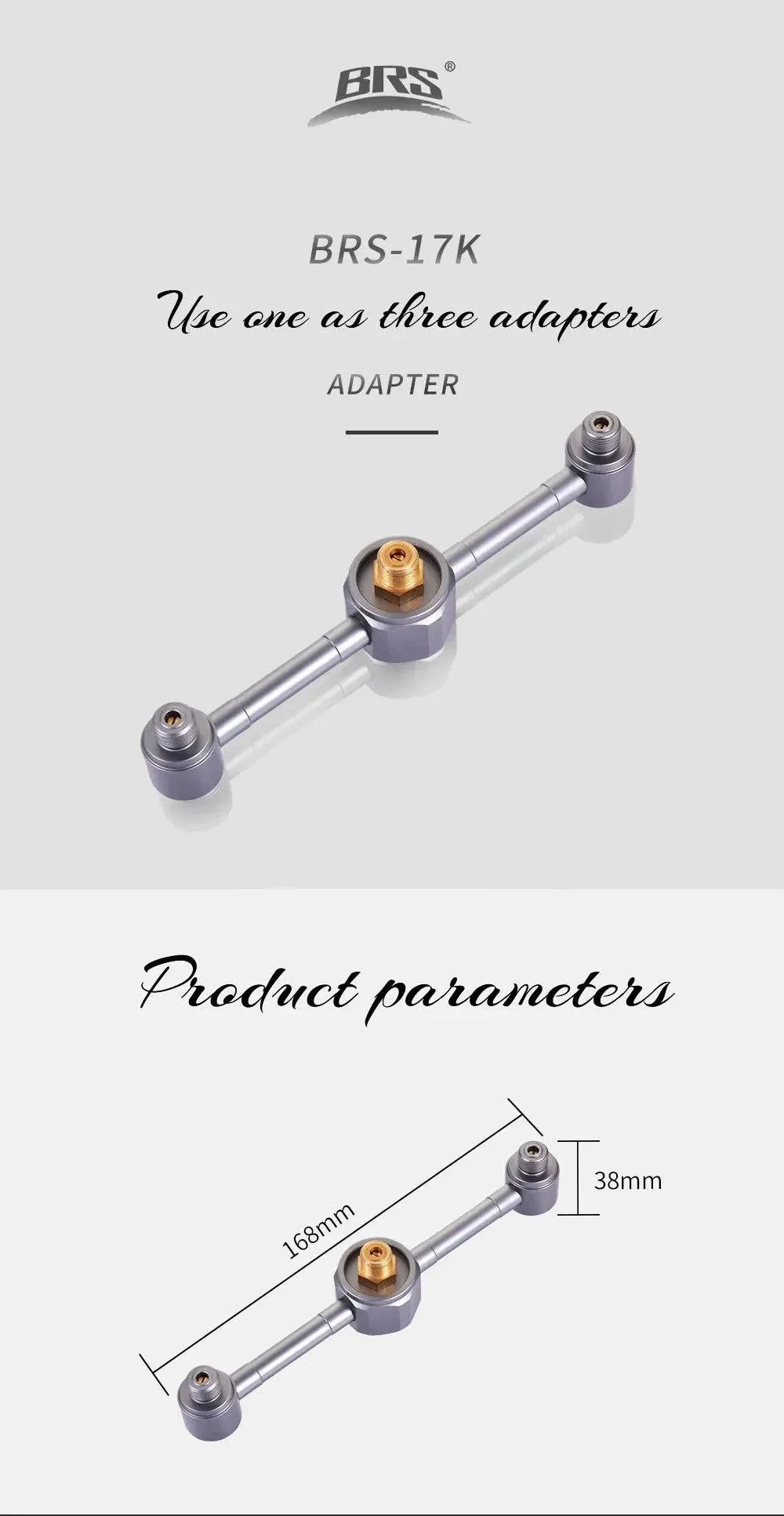 BRS-17K Camping Three-in-one Converter Gas Tank Adapter Canister Bottle Connector Conversion Device for Outdoor Camping Pic