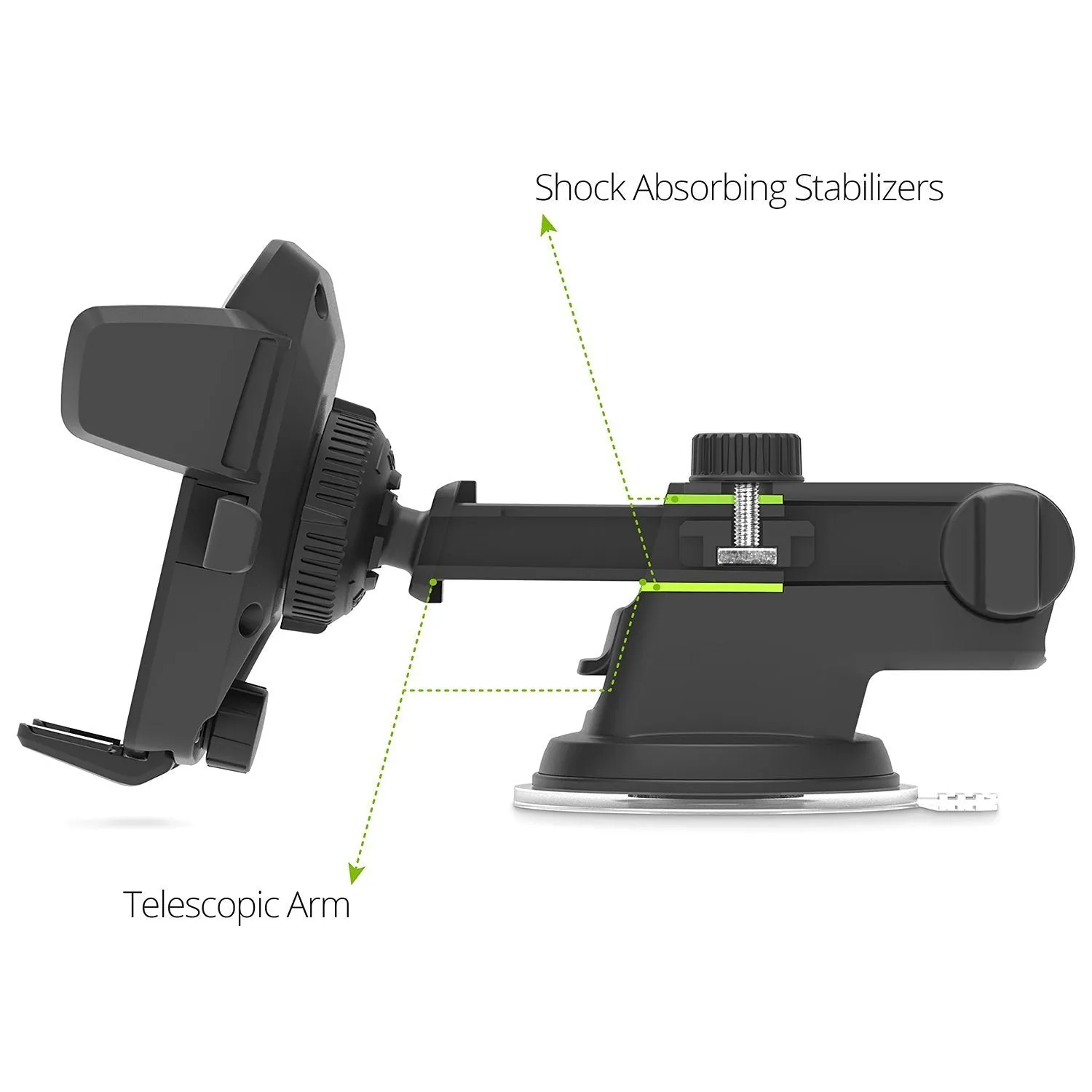 Car Phone Holder Our Best! An Adjustable Mount To Safely Distance Your Calls Whille Driving