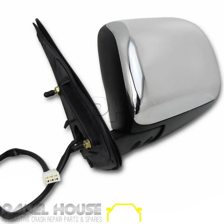 Door Mirror LEFT Chrome Electric Fits Toyota Hilux 2005 - 06-2010