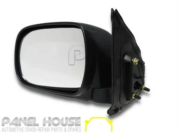 Door Mirror PAIR Black Manual Fits Toyota HILUX Ute GGN KUN TGN 05-11