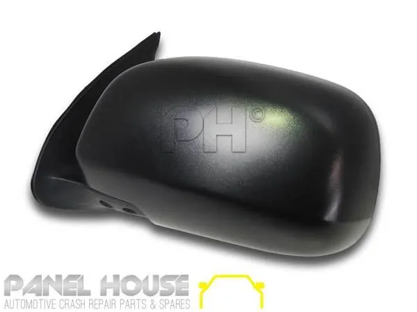 Door Mirror PAIR Black Manual Fits Toyota HILUX Ute GGN KUN TGN 05-11