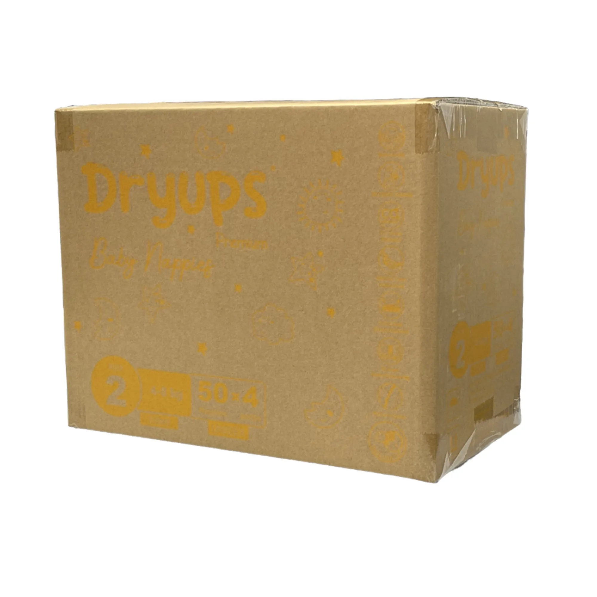 Dryups Premium Nappies Unisex Size 2 Infant (4-8kg)