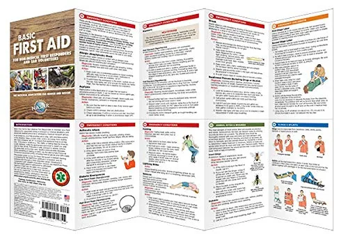 First Aid Folding Pocket Guide