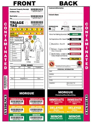 First Responder Triage Tags (50 Pack)