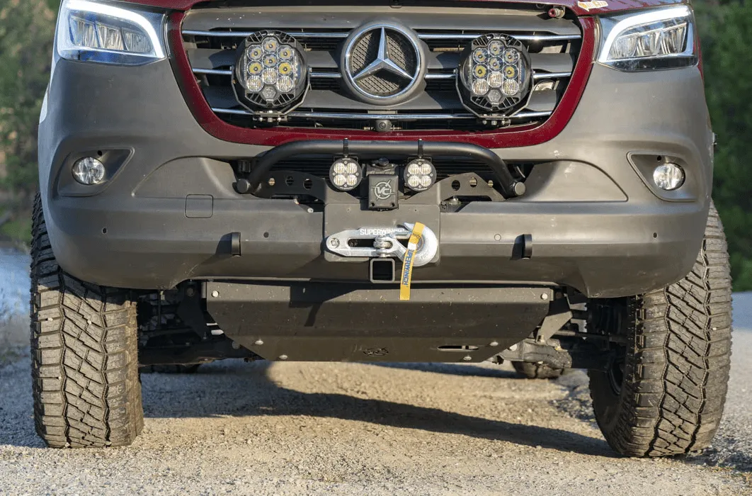 Front Winch Mount with Bull Bar [Van Compass]