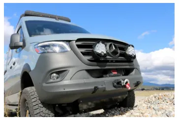 FRONT WINCH MOUNT WITH INCLUDED TOW HOOKS - SPRINTER (2019 ) BY VAN COMPASS