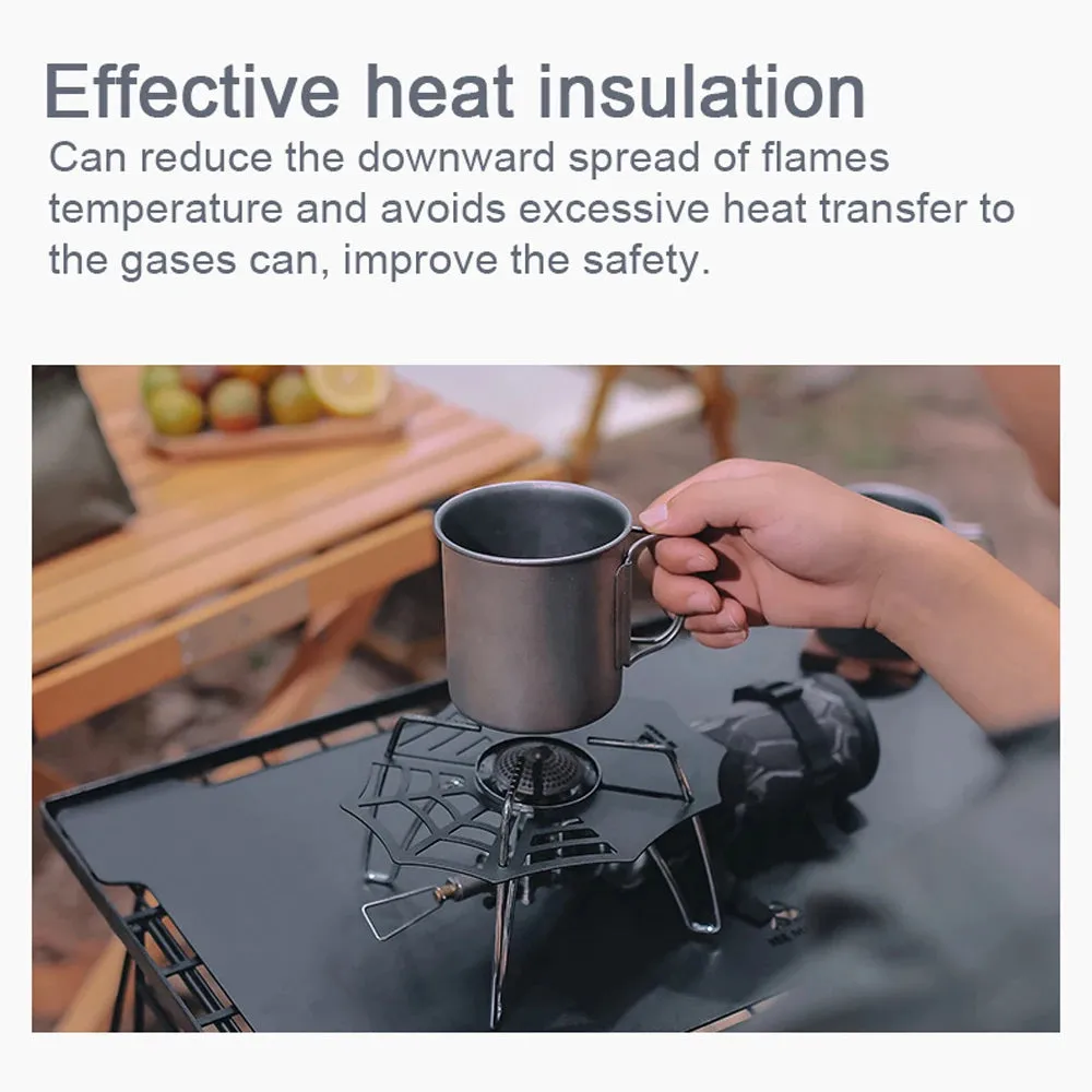 Furnace Insulation Pad Furnace End Mat Hollow Iron Board Outdoor Cookware Gases Can Heat Insulation Board for SOTO 310 Burners