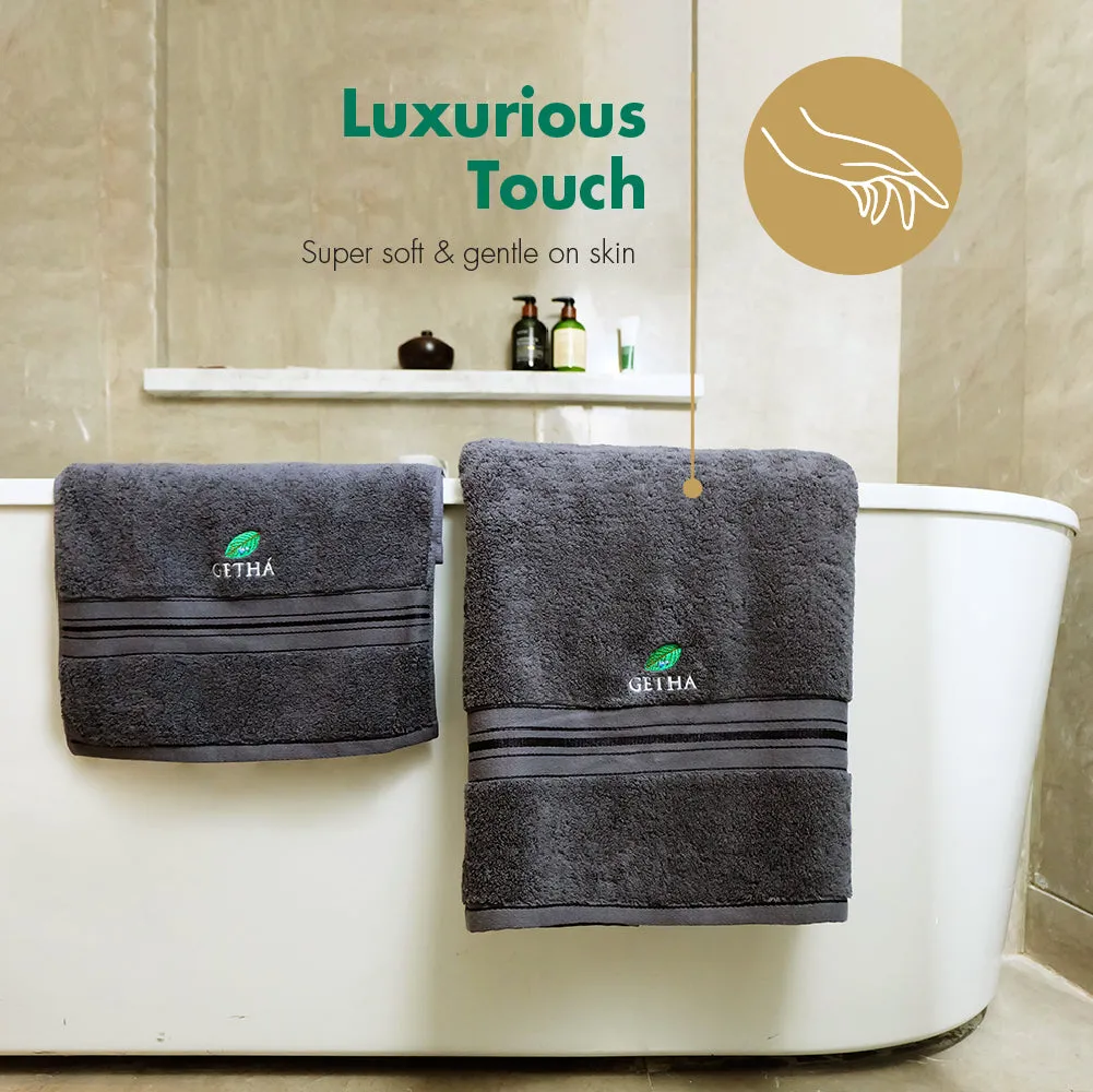 Getha Lux Towel - Dark Grey