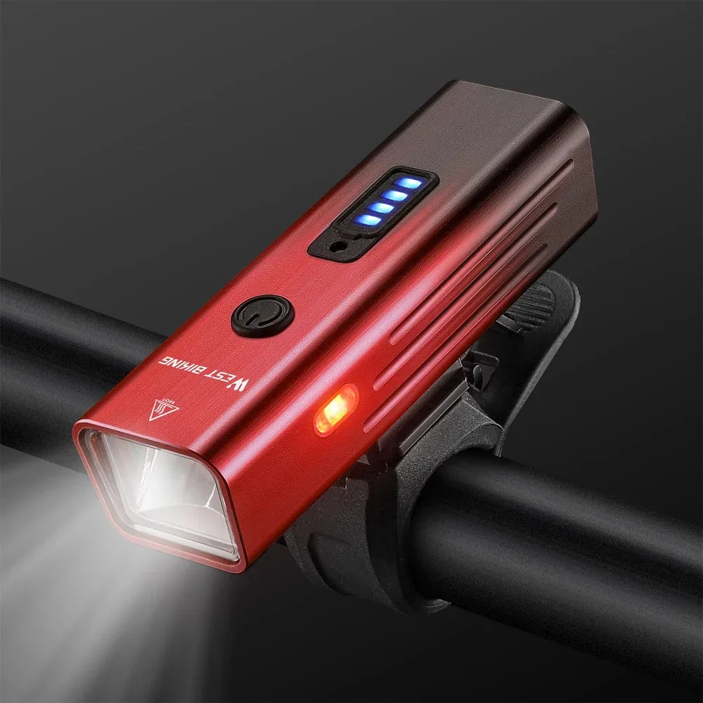 High Brightness Aluminum Alloy Bicycle Light 250 Lumen USB Rechargeable Bike Light Light Sensing Road Bike Cycling Safety Lamp