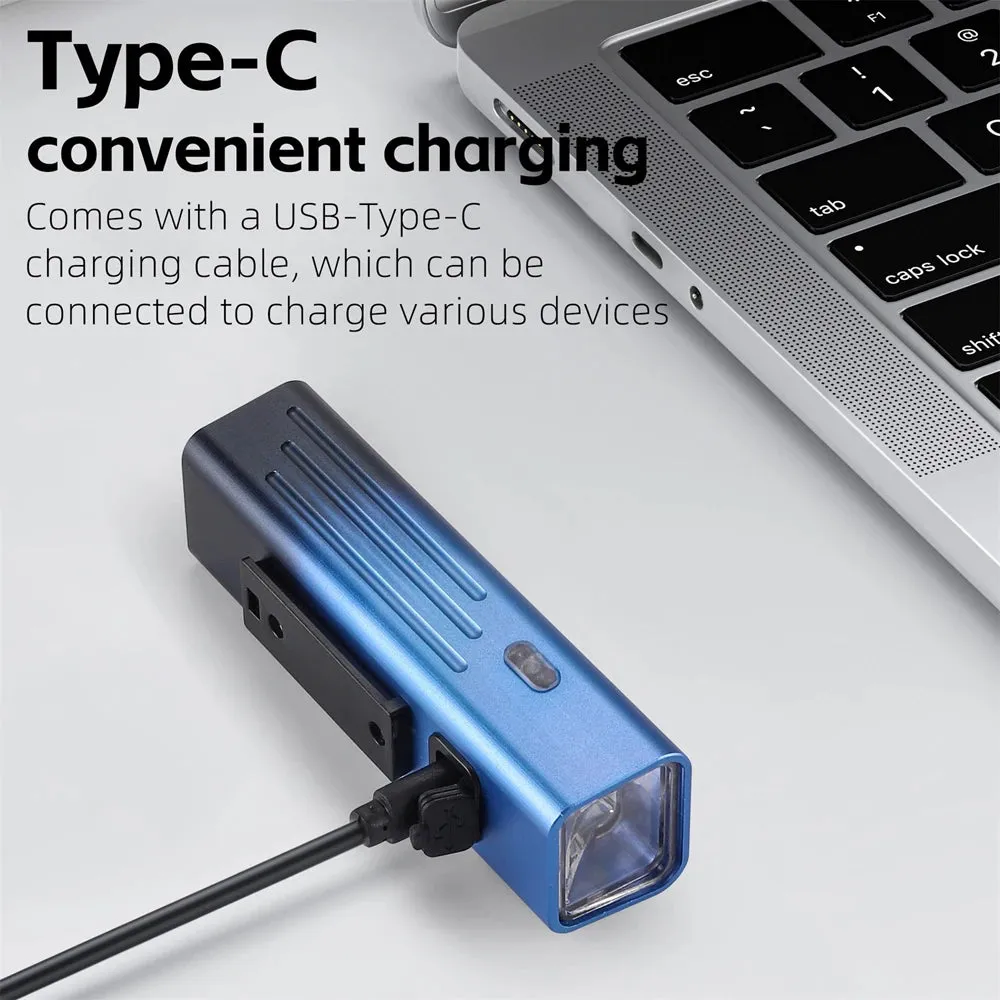 High Brightness Aluminum Alloy Bicycle Light 250 Lumen USB Rechargeable Bike Light Light Sensing Road Bike Cycling Safety Lamp