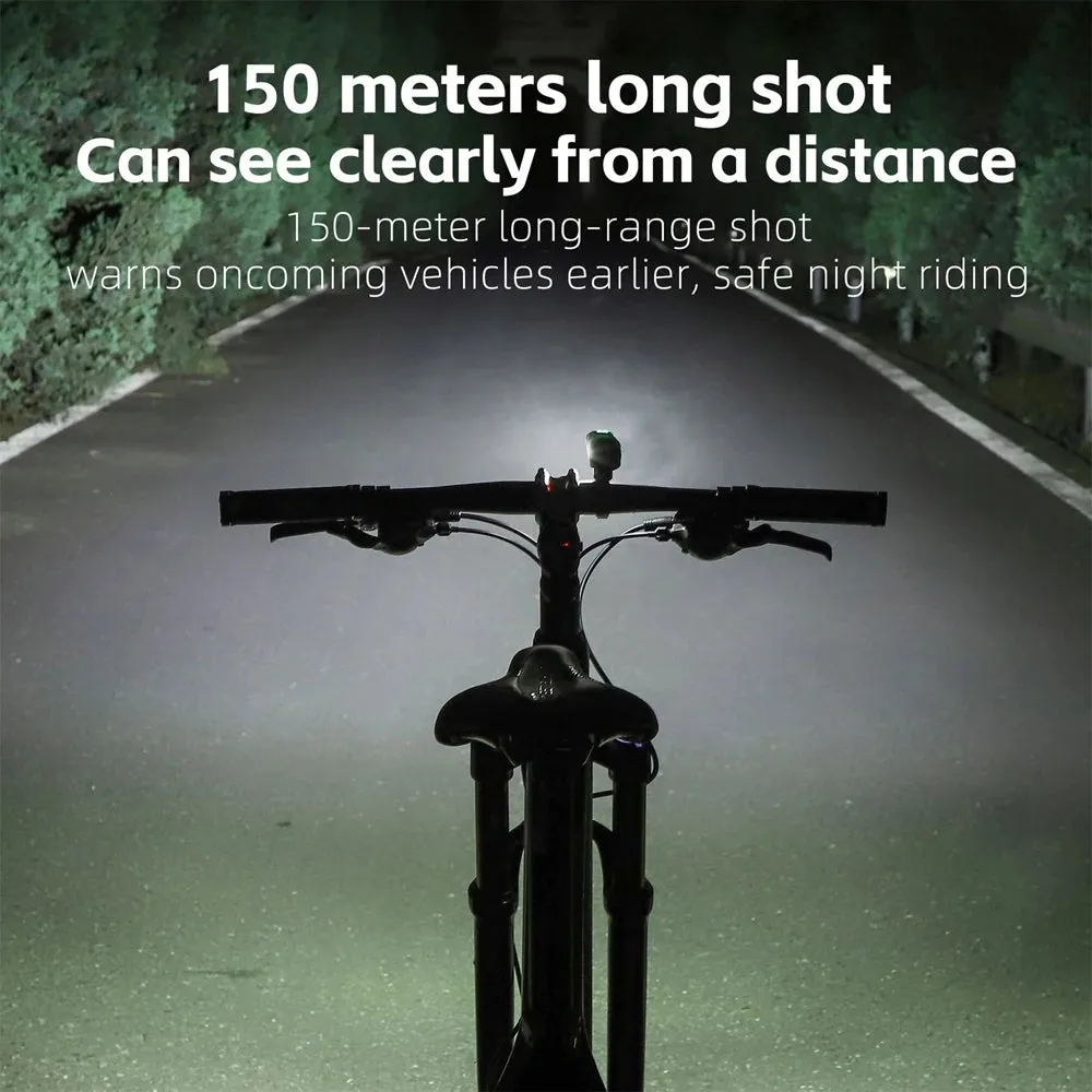 High Brightness Aluminum Alloy Bicycle Light 250 Lumen USB Rechargeable Bike Light Light Sensing Road Bike Cycling Safety Lamp