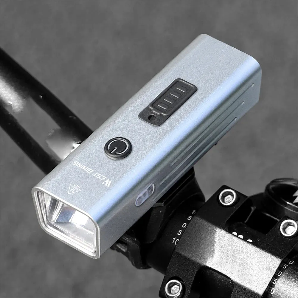 High Brightness Aluminum Alloy Bicycle Light 250 Lumen USB Rechargeable Bike Light Light Sensing Road Bike Cycling Safety Lamp