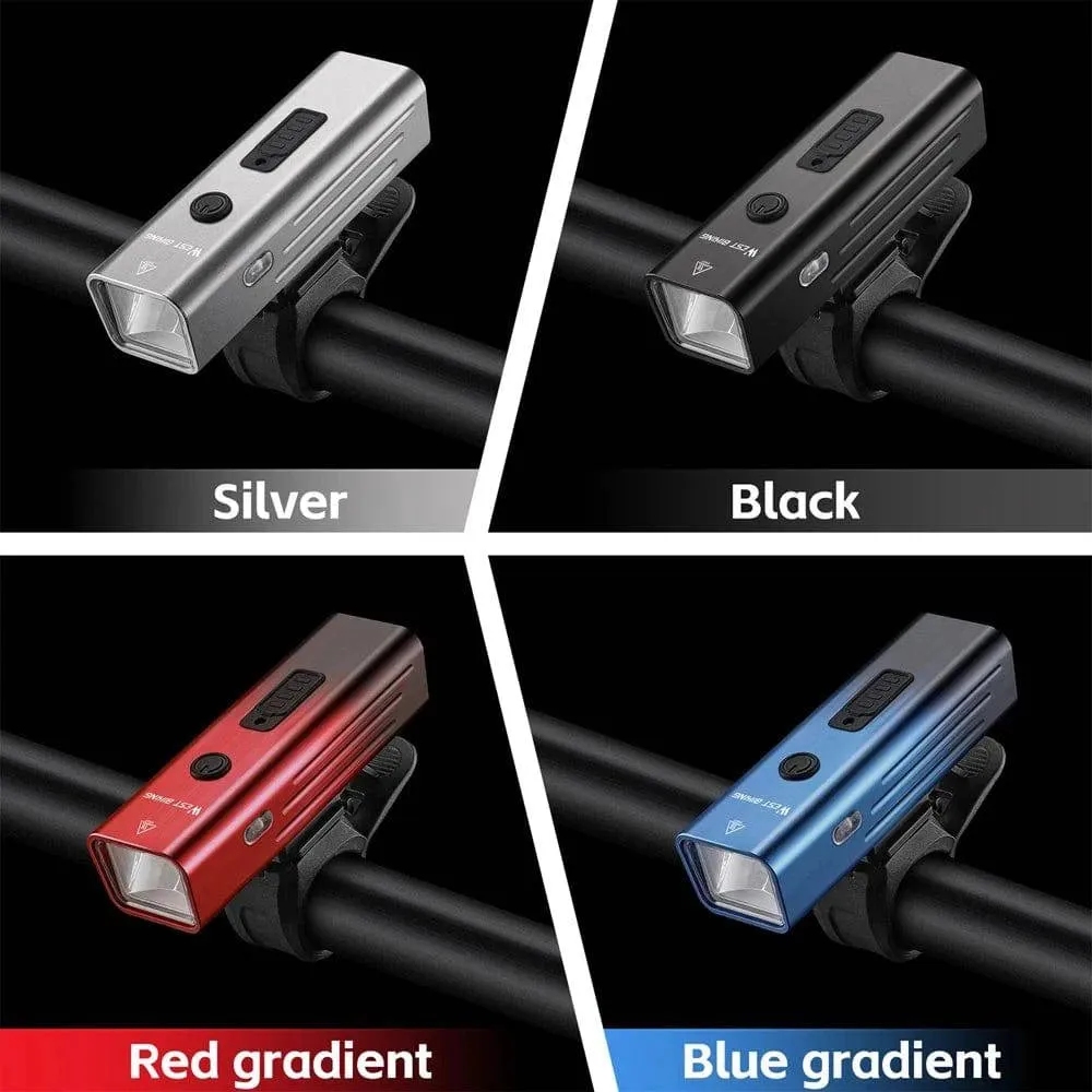 High Brightness Aluminum Alloy Bicycle Light 250 Lumen USB Rechargeable Bike Light Light Sensing Road Bike Cycling Safety Lamp