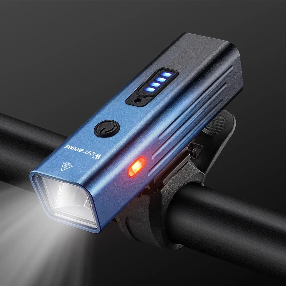 High Brightness Aluminum Alloy Bicycle Light 250 Lumen USB Rechargeable Bike Light Light Sensing Road Bike Cycling Safety Lamp