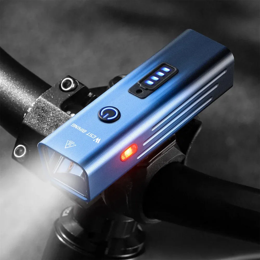 High Brightness Aluminum Alloy Bicycle Light 250 Lumen USB Rechargeable Bike Light Light Sensing Road Bike Cycling Safety Lamp