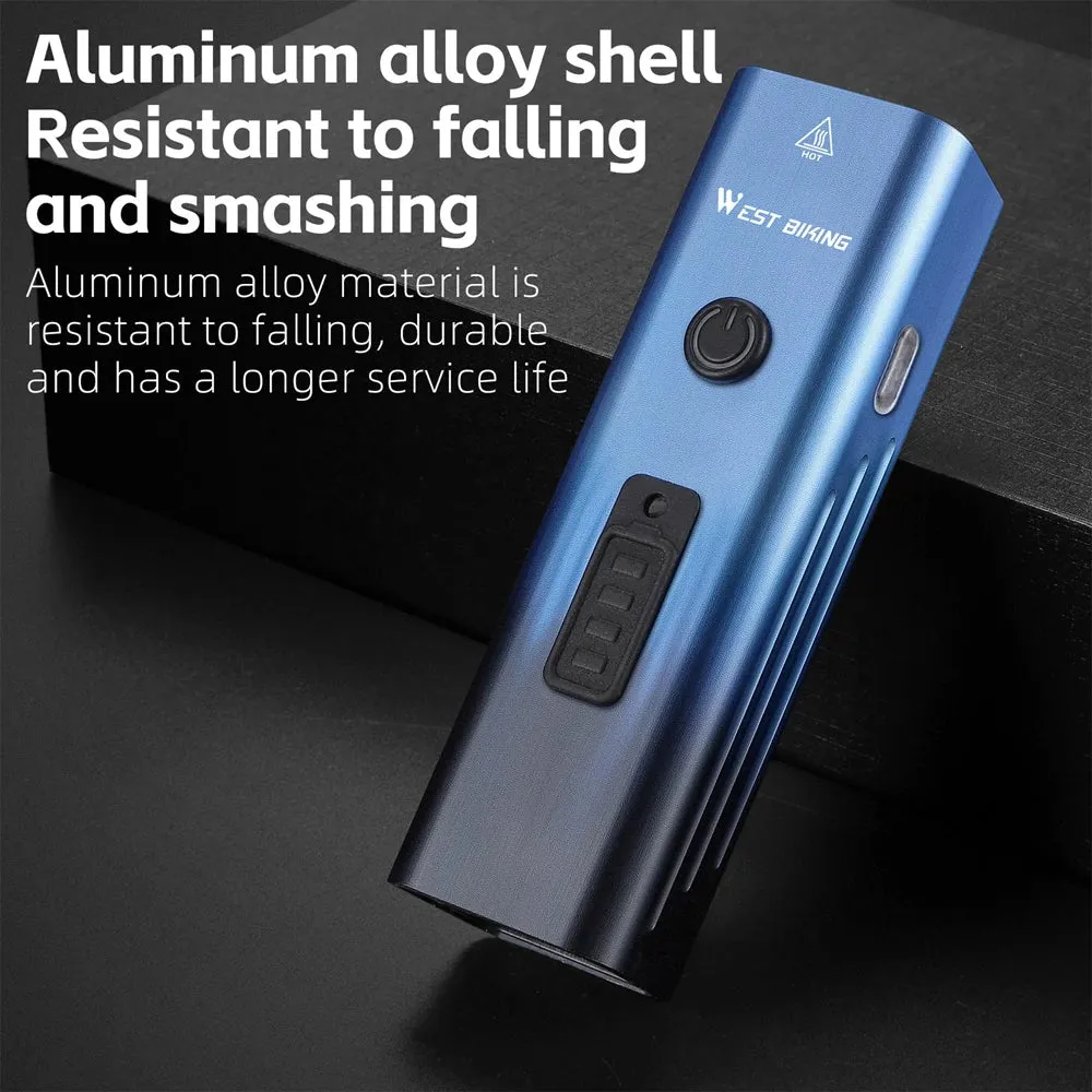 High Brightness Aluminum Alloy Bicycle Light 250 Lumen USB Rechargeable Bike Light Light Sensing Road Bike Cycling Safety Lamp
