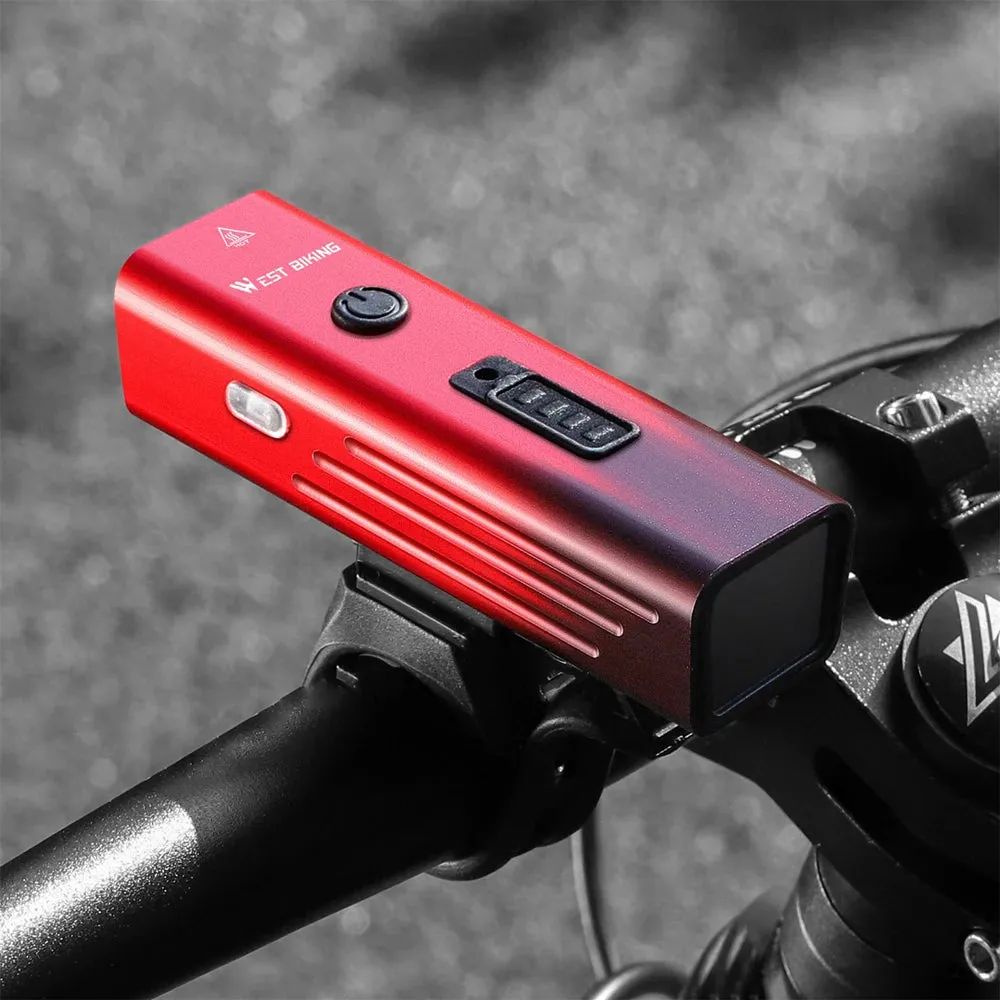 High Brightness Aluminum Alloy Bicycle Light 250 Lumen USB Rechargeable Bike Light Light Sensing Road Bike Cycling Safety Lamp