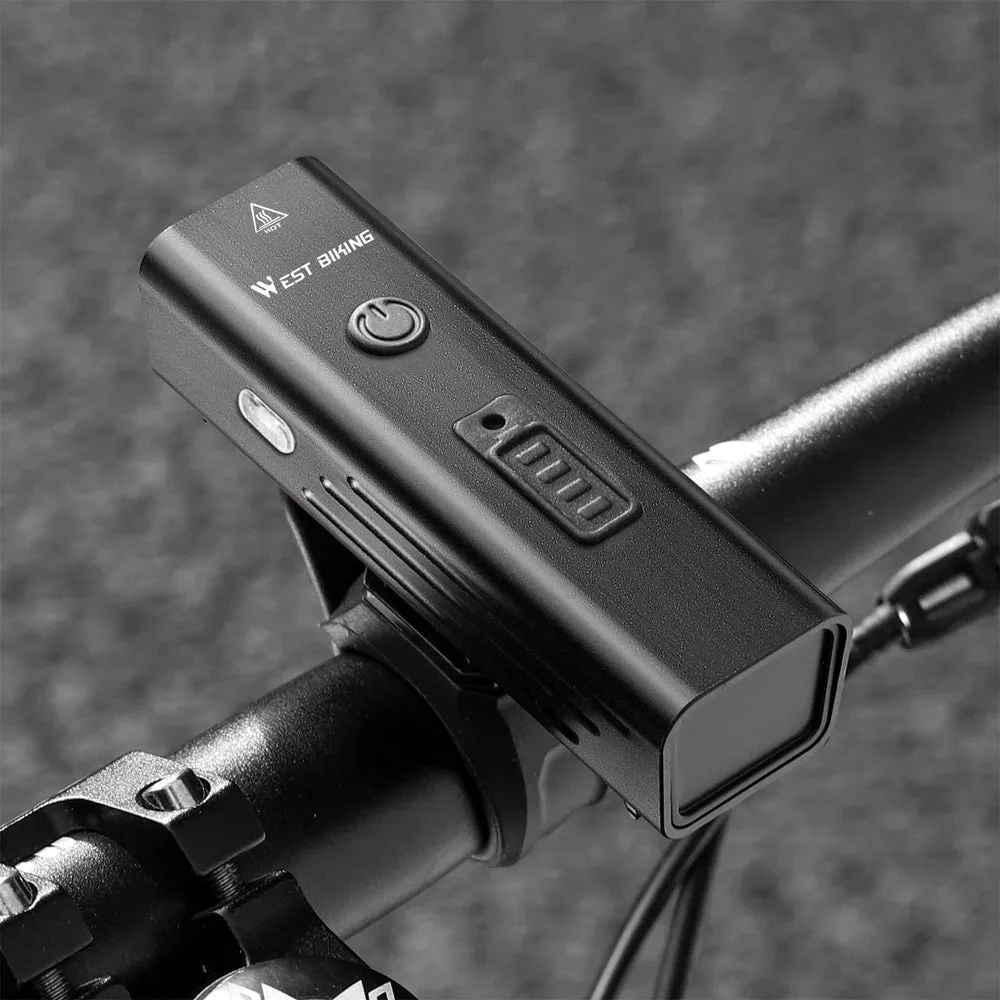 High Brightness Aluminum Alloy Bicycle Light 250 Lumen USB Rechargeable Bike Light Light Sensing Road Bike Cycling Safety Lamp