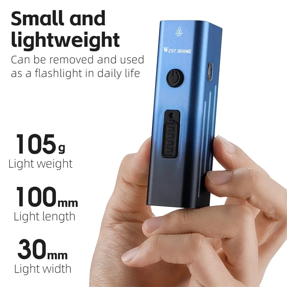 High Brightness Aluminum Alloy Bicycle Light 250 Lumen USB Rechargeable Bike Light Light Sensing Road Bike Cycling Safety Lamp