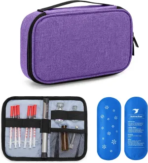Insulin bag with ishotermal effect (1 poket Purple)