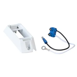 LTG 43380 Grote Small Rectangle Light Header-Mount Bracket w/ Pigtail (42141   67050, White)