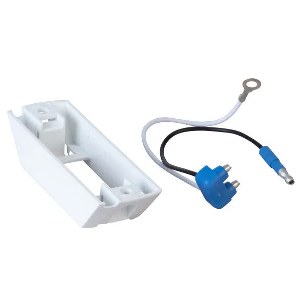 LTG 43380 Grote Small Rectangle Light Header-Mount Bracket w/ Pigtail (42141   67050, White)