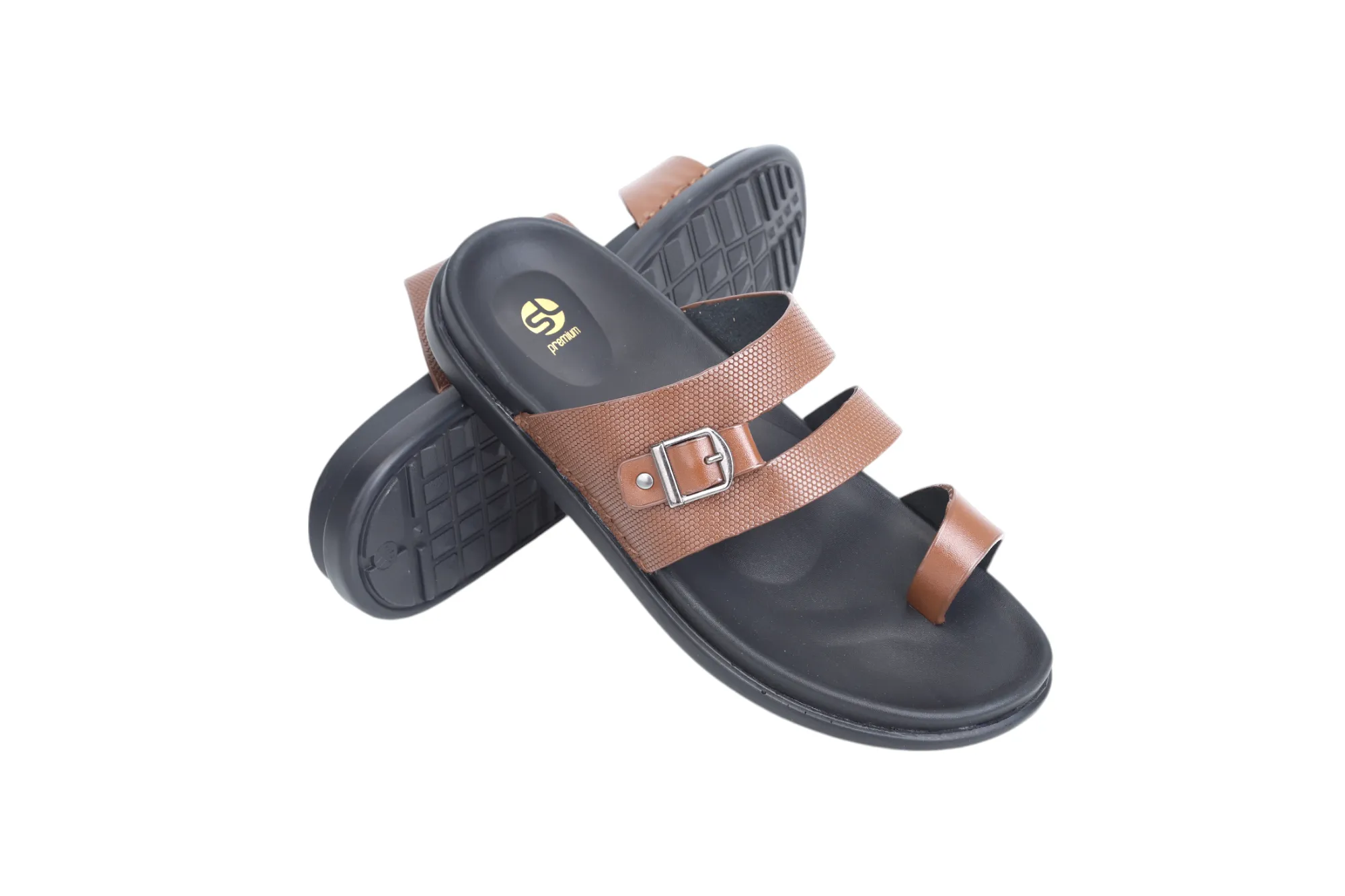 Mens Premium Leather Chappal 93221