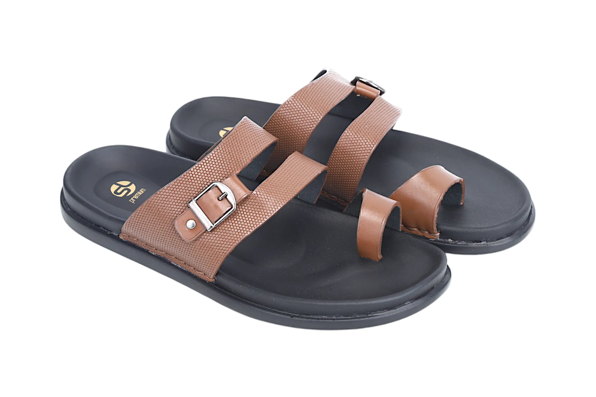Mens Premium Leather Chappal 93221
