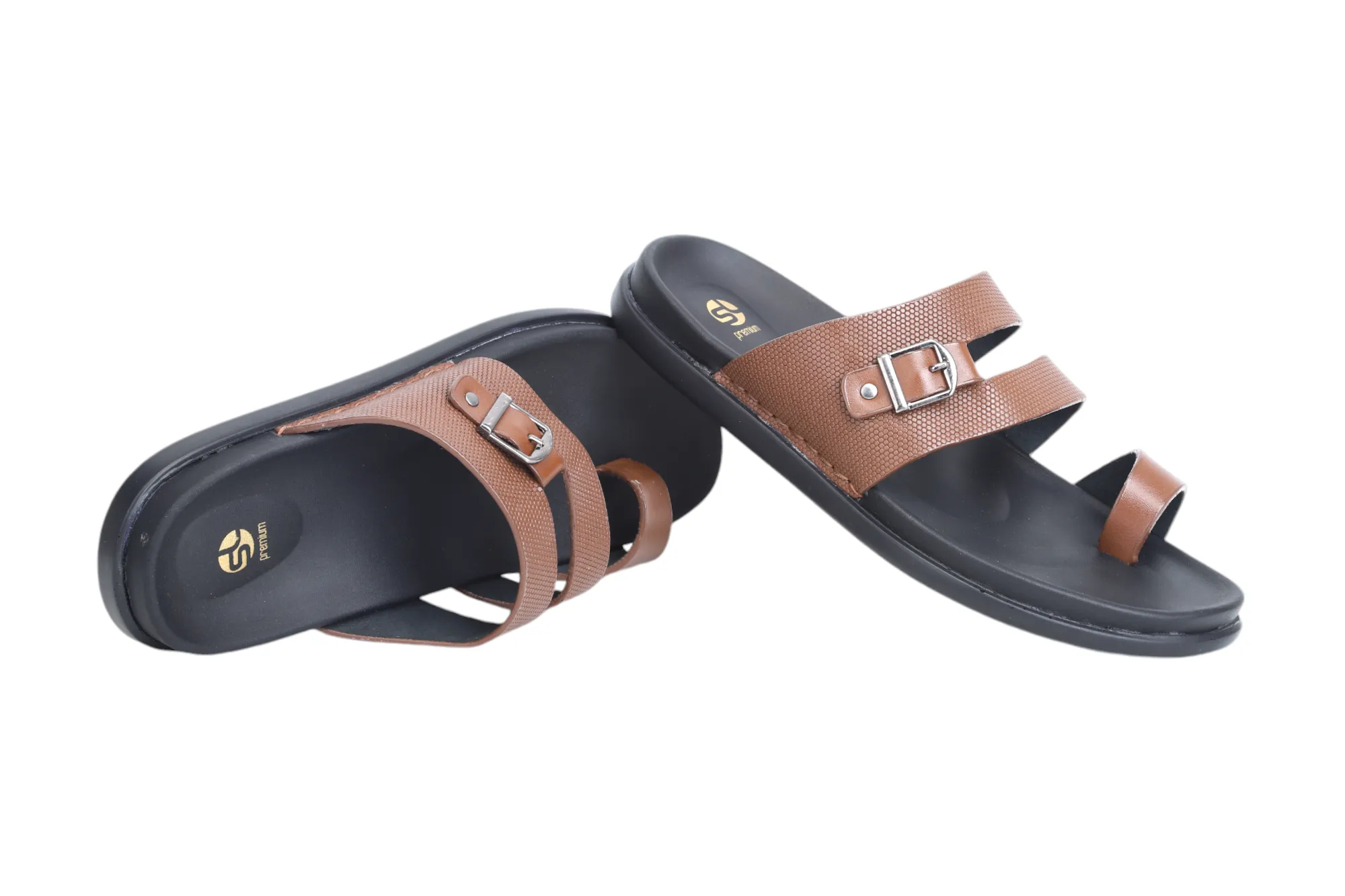 Mens Premium Leather Chappal 93221