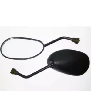Motorcycle Back view Mirror - Pair - Black - Universal