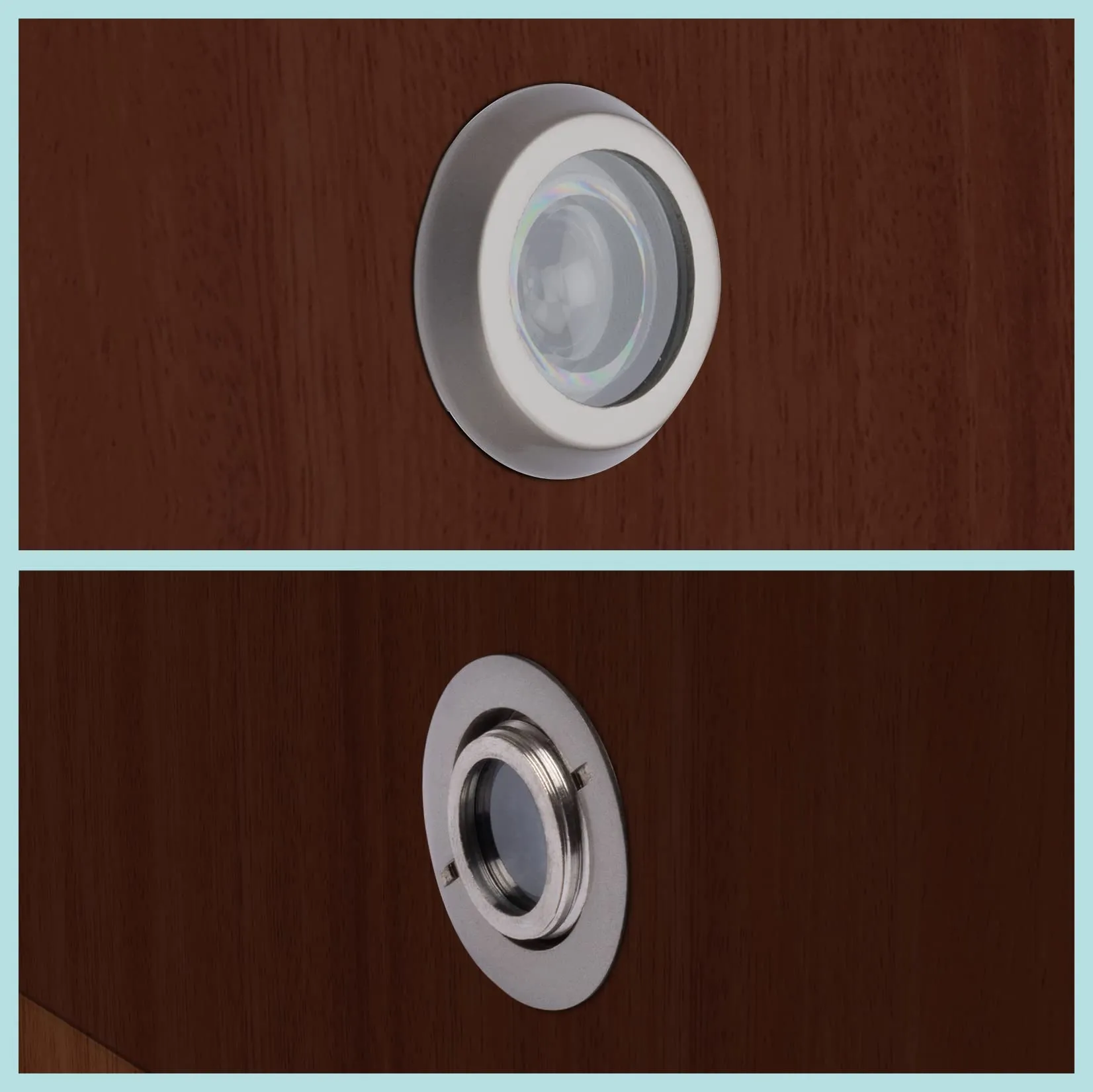 Plantex Door Eye Hole/Door Viewer for Main Door/Door Eye with 200 Degree Wide View for Peephole/Door Lens/Door Peephole - Pack of 6 (Satin)