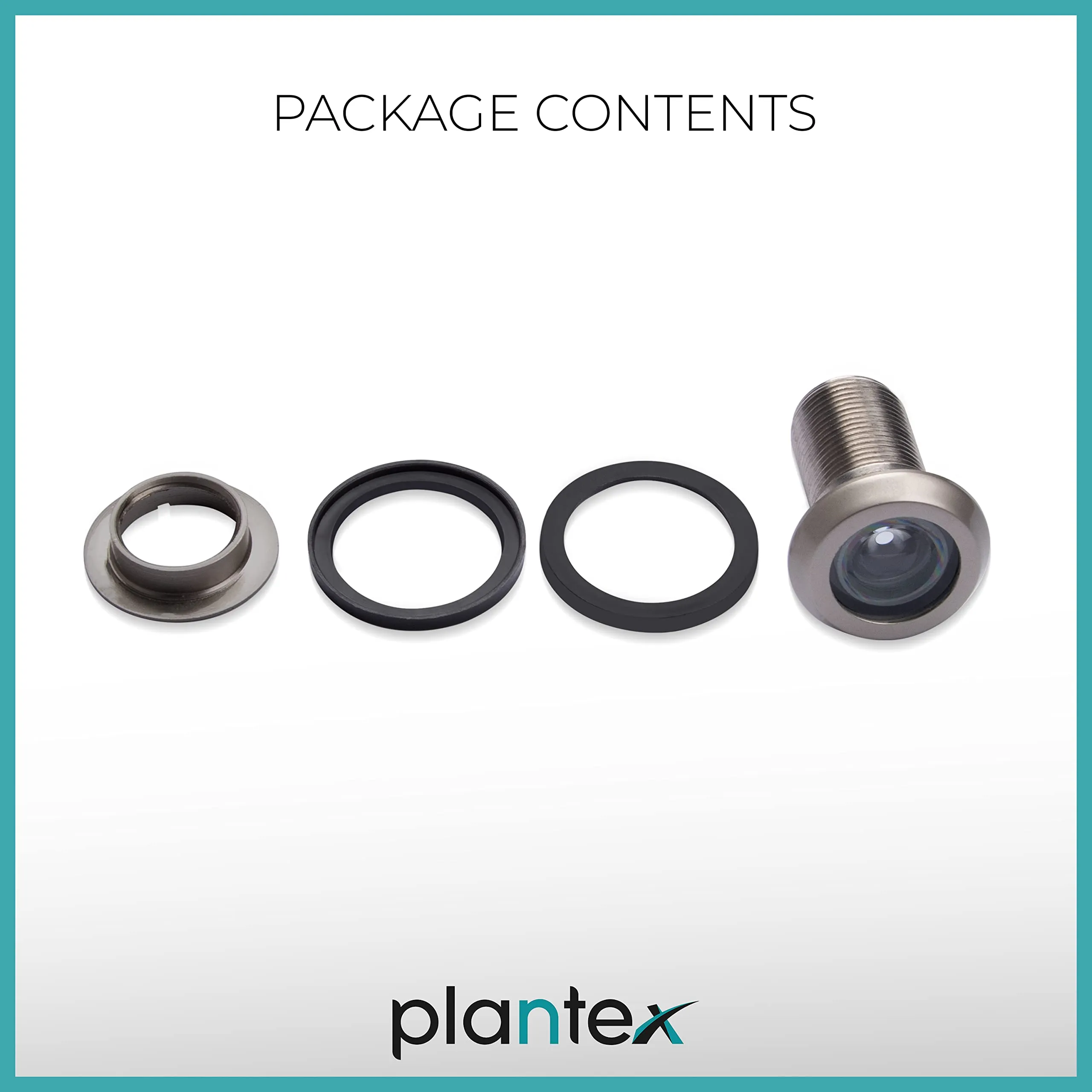 Plantex Door Eye Hole/Door Viewer for Main Door/Door Eye with 200 Degree Wide View for Peephole/Door Lens/Door Peephole - Pack of 6 (Satin)