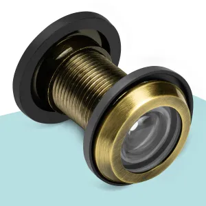 Plantex Door Eye viewer with 200 Degree Wide View for Peephole - Antique (Pack of 3)