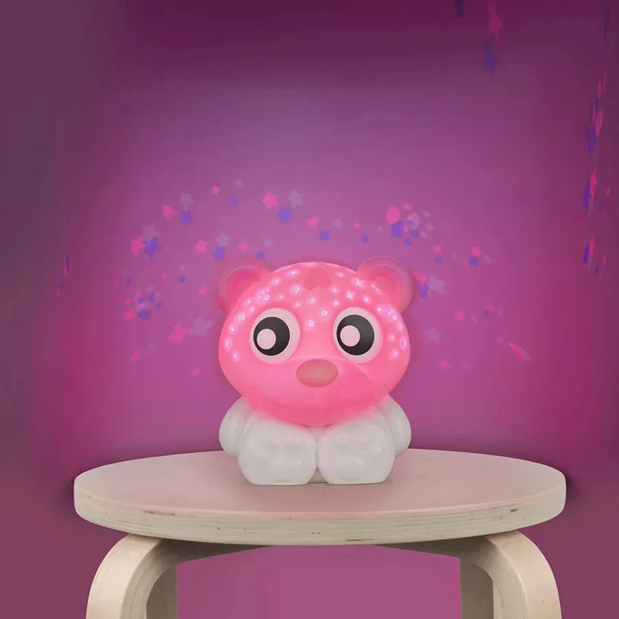 Playgro Goodnight Bear Night Light And Projector (Pink And White)