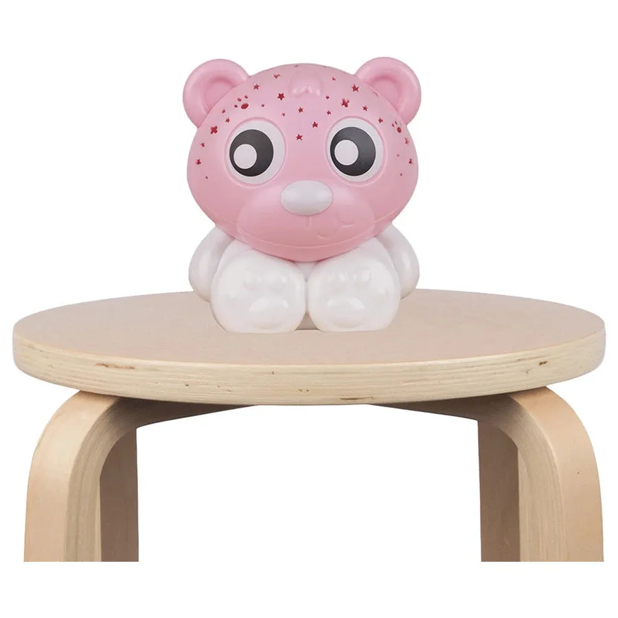 Playgro Goodnight Bear Night Light And Projector (Pink And White)