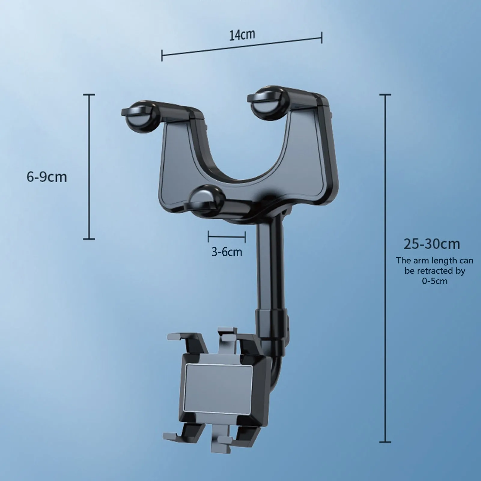 Rearview Mirror Phone Holder