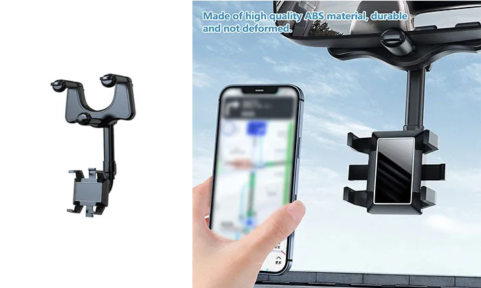 Rearview Mirror Phone Holder