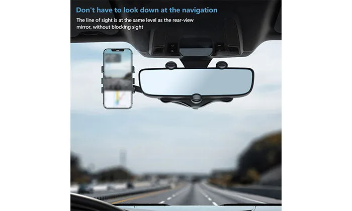 Rearview Mirror Phone Holder