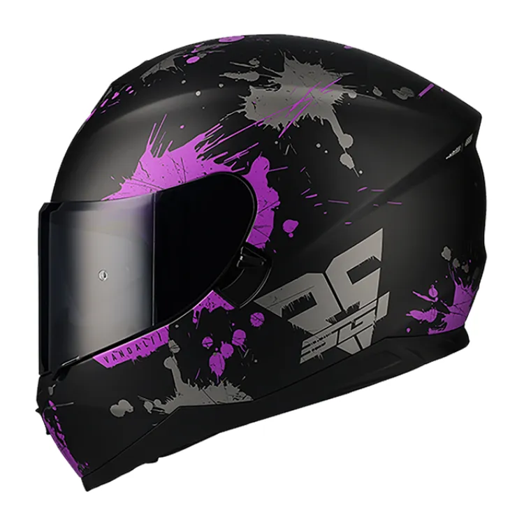 SGI Encounter Vandal Purple Motorbike Helmet